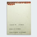 Sculptures of Stones - Cahier 1 (Ronny Delrue)